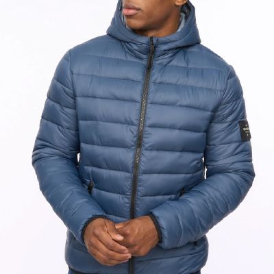 VESTE DOUDOUNE CROSSHATCH HOMME BLEU